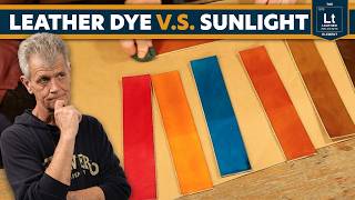 The Leather Element: Testing Fiebing's Pro Dye Colors on Sun Faded Veg Tan Leather