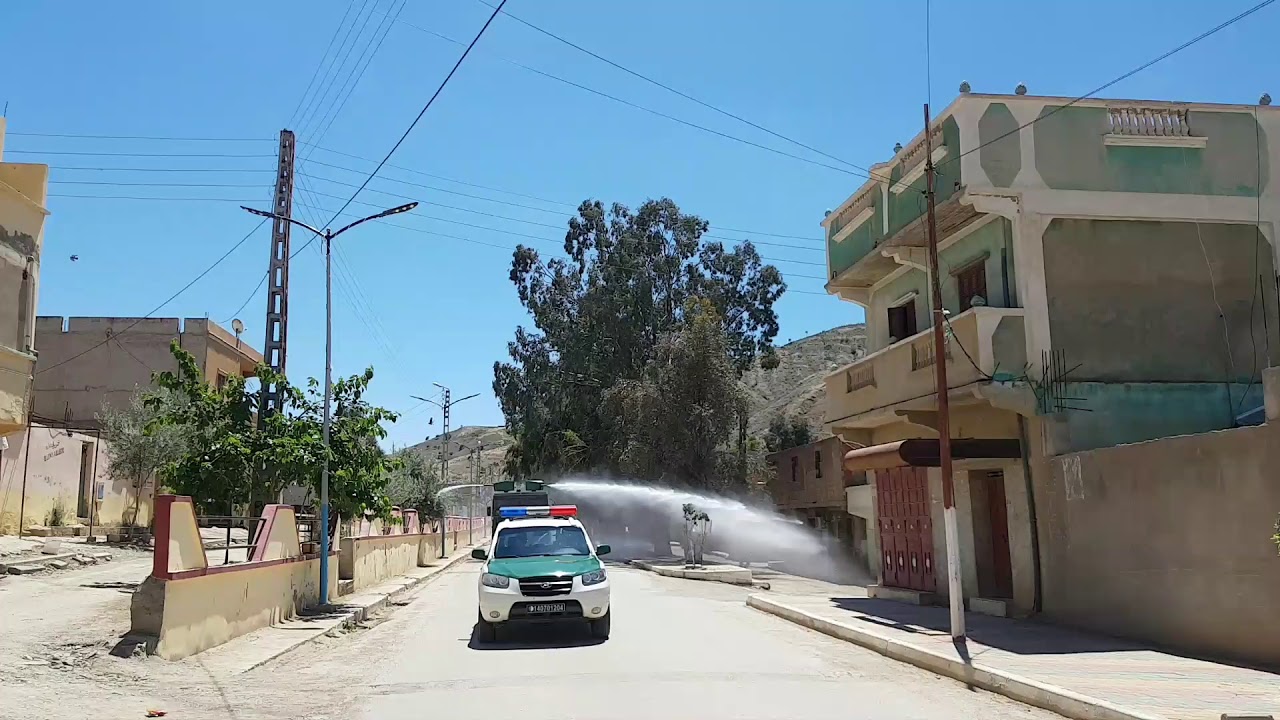 تعقيم شوارع بلدية حدالشكالة ANPSCC  برفقة الدرك