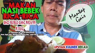 NASI BEBEK RICA RICA YANG ENAK BANGET || NASI BEBEK KHAS MADURA M.FAIZ @lipuankulinerbekasi