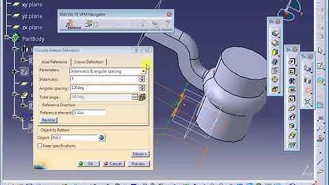 Car steering design in CATIA V5
