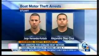 Boat motor thefts