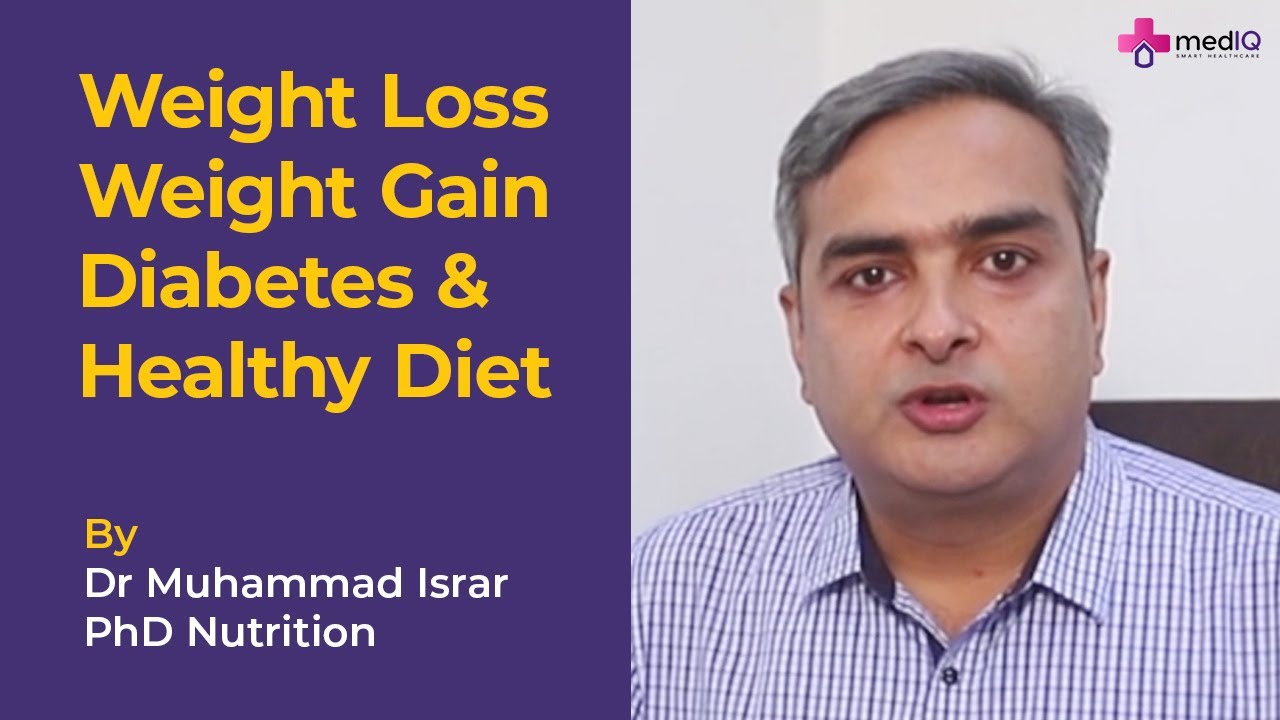 How to manage Diabetes with healthy diet? | Weight Loss, Weight Gain | Urdu/Hindi