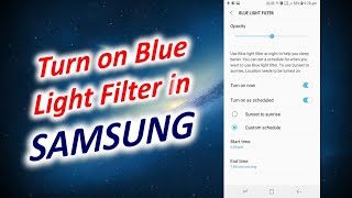 How to Turn on Blue Light Filter in SAMSUNG screenshot 4