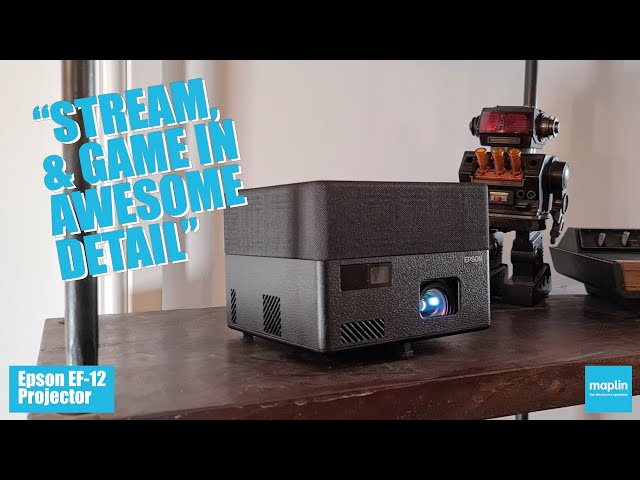 EPSON EF-12 Projector  - Unboxing and quick review w/ Jason Bradbury for MaplinTV