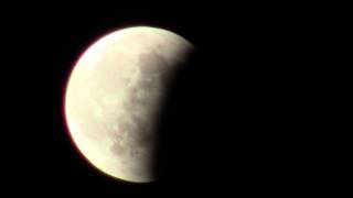Moon eclipse in Bangkok, Thailand
