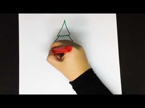 Video: Bir Noel Ağacı çizmeyi öğrenmek Nasıl
