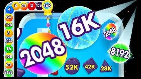 BOUNCE MERGE 2048 - Asmr Gameplay (Level Up Balls, Reach 16k) Math Games Numbers! Part 2