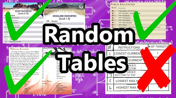 The Pros and Cons of Random Tables for RPGs