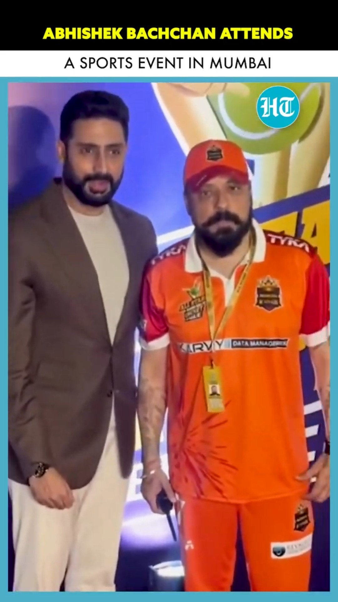 Bollywood Star Abhishek Bachchan Graces a Celebrity Sports Event in Mumbai