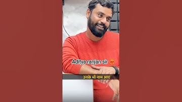 आदित्य सर के मन की बात ✨🥺💗 llft. Aditya ranjan sir ❤️ l #adityaranjansir #emotional #shorts #ytshort