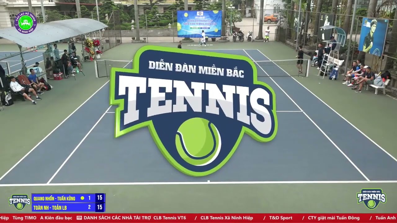 Diễn đàn Tennis Miền Bắc 13,3 TMBR | Quang Nhổn + Tuấn Kửng 🎾 Toàn NH + Toản LB