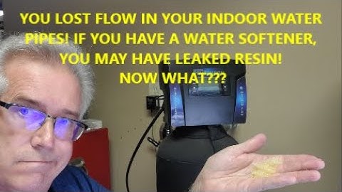 No Water Flow From Your Inside Faucets? Maybe Your Softener Had a Resin Breakout!
