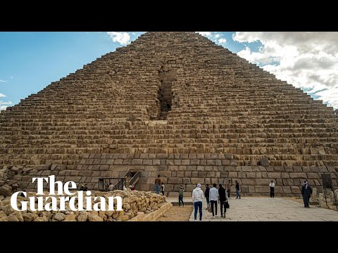 Refacing of Egyptian pyramid with granite sparks outrage online