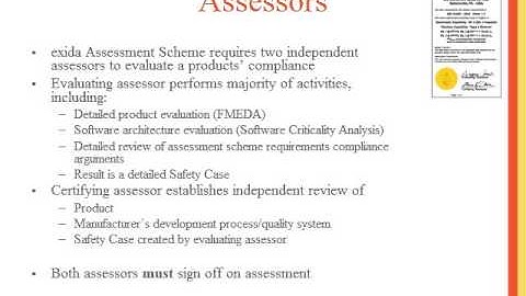 The exida Certificate Explained