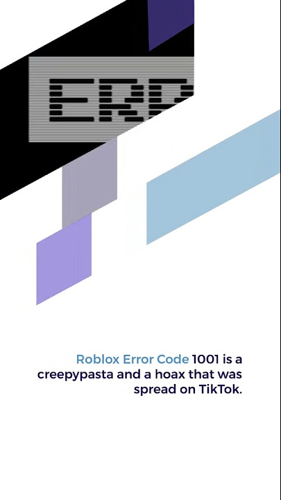 story., error code: 1001 (a roblox creepypasta!)