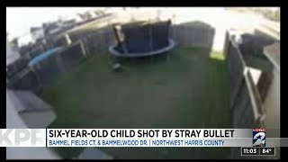 Neighbors concerned after 6-year-old boy hit by stray bullet in north Harris County