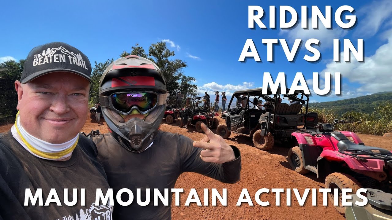 Мы катаемся на квадроциклах на Гавайях в Maui Mountain Activity! 
