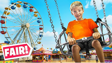 ROWDYROGAN and FAM, LAST to LEAVE THE FAIR WINS! (Challenge)