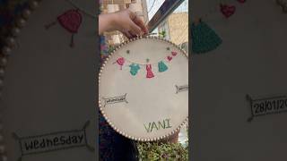 Baby memory hoop for little princess #fyp #handmade #custom #explorepage #embroidery #trendingsound