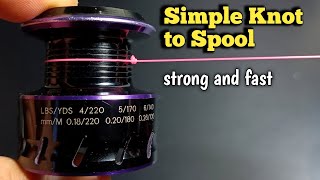 Fishing knot : How to put fishing line on a spinning reel