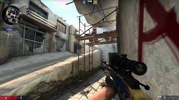 CS:GO - [1080p60fps] - Dust II - 1v4 AWP clutch
