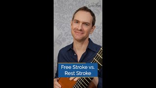 Thumbnail for Rest Stroke vs. Free Stroke on the Classical Guitar #shorts