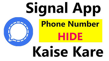 How To Hide Phone Number on Signal App