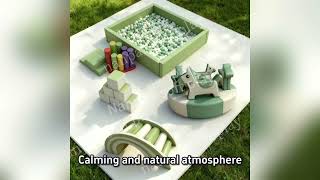 Natural Green & White Kids Soft Play Gym with Carousel – Perfect for Parties & Play Areas screenshot 4