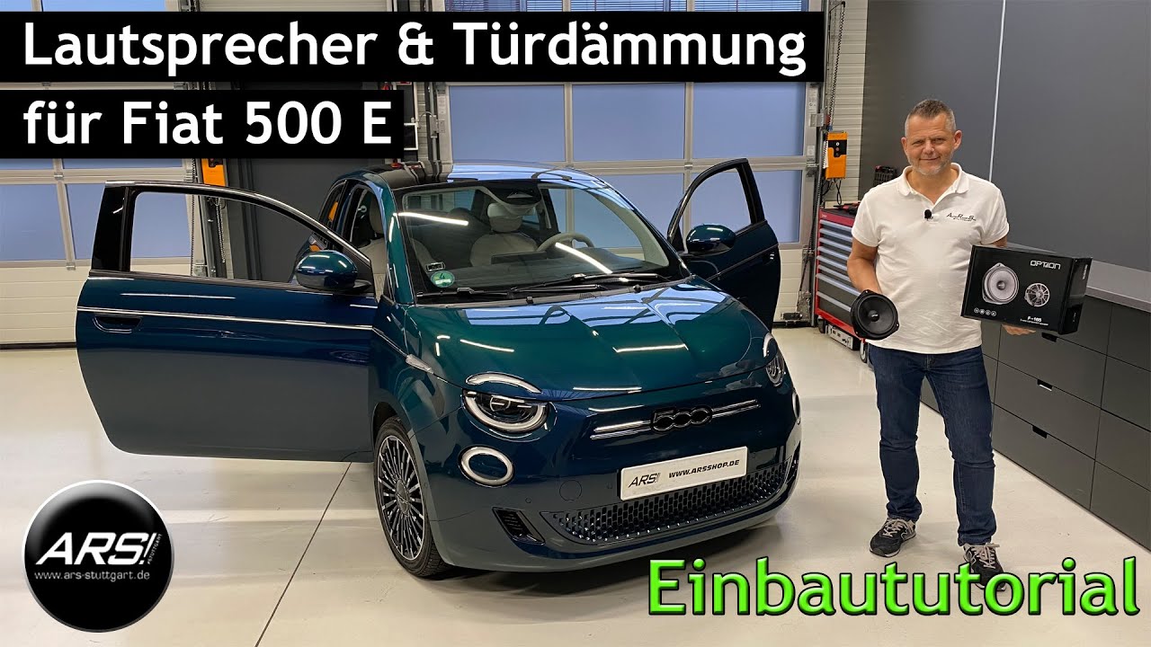 Fiat 500E (BEV) Lautsprecher-Einbau und Türdämmung |Einbaututorial Frontsystem Upgrade