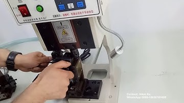 Super mute semi automatic terminal crimping machine/terminal applicator exchange installation video