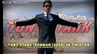 Tony Stark 4K Hd Twixtor Iron Man Robert Downey Scenes Topaz Enhanced Cc Clips Link Below.