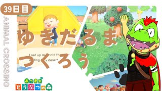 【39日目】雪だるまつくろう【川鰐グラムのあつまれどうぶつの森実況】（あつ森・ポケ森）
