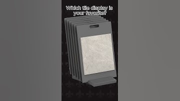 Products of different sizes can be customized #displaystand #stone #tile #showroom