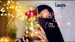 Bunga Mawar Lampu LED Dekorasi Beauty and The Beast Rose