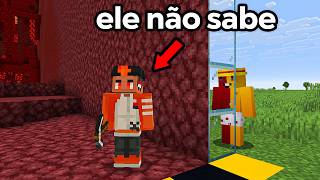 Criei um Nether Falso para enganar meu amigo no Minecraft