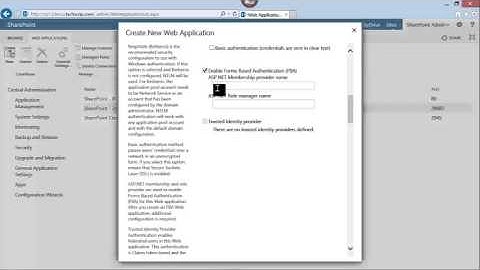 How To Create New Web Application In SharePoint 2013
