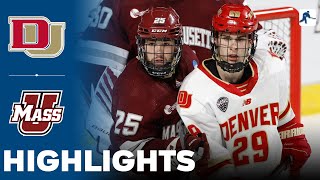 Denver vs UMass | NCAA College Hockey | Highlights - March 28, 2024