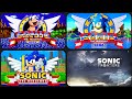 Evolution of startscreen in sonic games