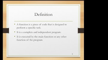 Function Definition and Advantages in C language || CS AND SE||