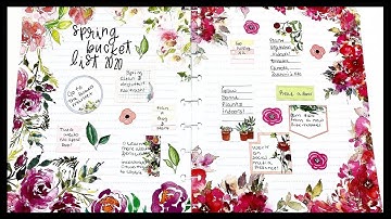 SPRING BUCKET LIST 2020 | The Happy Planner | Essentially Planning