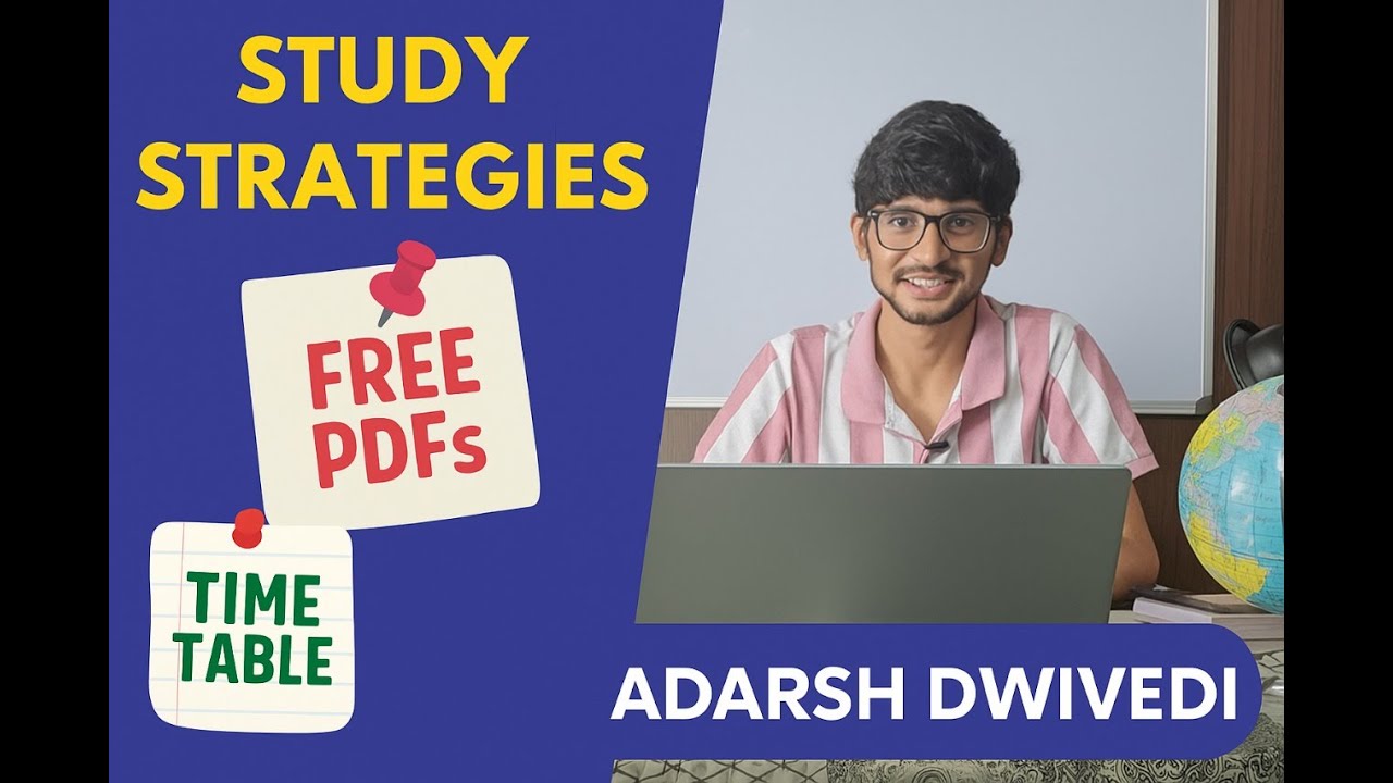 Free PDFs + Study Strategy for Banking Exam | Adarsh Dwivedi - YouTube