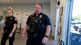 Harrisonville MO License Office  Police called