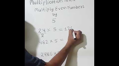 Multiply any even number by 5 ||multiplication trick #shorts