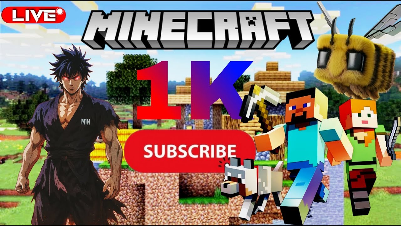 MINECRAFT LOOP LIVE STREAM FOR 1K SUBSCRIBE | MIN | - YouTube