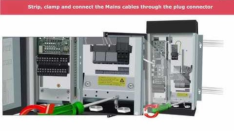 Inverter Danfoss, Lesson 09, VLT 5000,600,800 IP54 - installation and connection