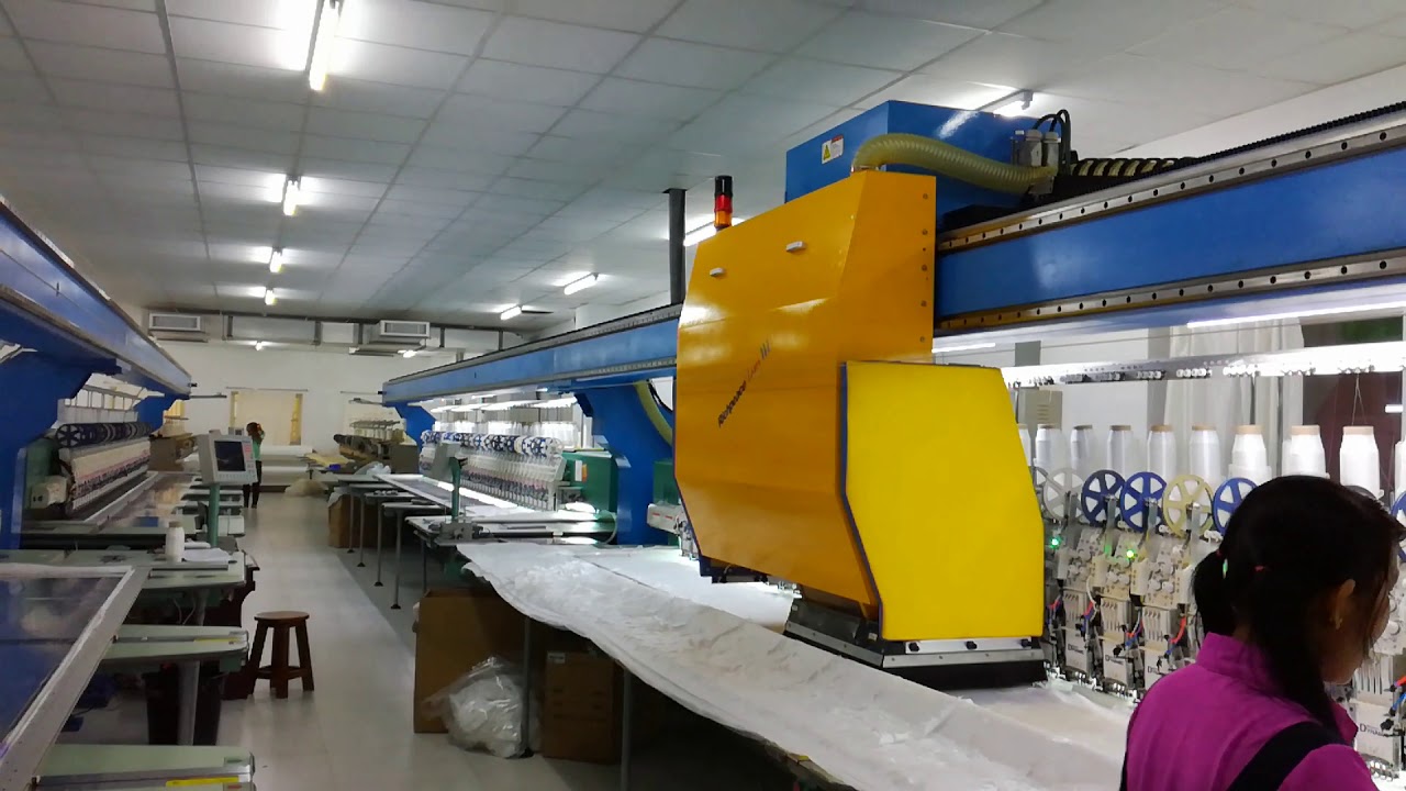Laser Bridge System for Embroidery Machines - YouTube