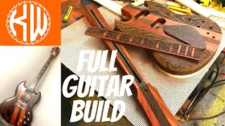 Luthier - Handmade Gibson SG Style Solid Body Guitar (start to finish build)