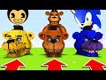 Minecraft : DO NOT CHOOSE THE WRONG FREDDY FAZBEAR! (Bendy,FreddyFazebear,LunarMoon)XboxOne/PE/MCPE)