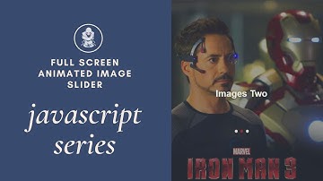 How to create a fullscreen animated image slider. You can change the slider manually very easily