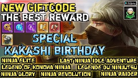THE BEST GIFTCODE SPECIAL KAKASHI BIRTHDAY NINJA GLORY | LAST NINJA IDLE ADVENTURE